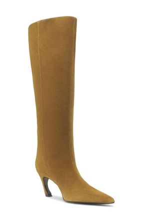 Schutz Lexi Pointed Toe Knee HIgh Boot in Dried Olive at Nordstrom, Size 7.5