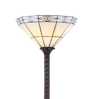 Jonathan Y Designs Moore Tiffany-Style 68.57 Torchiere LED Floor Lamp, Bronze at Nordstrom