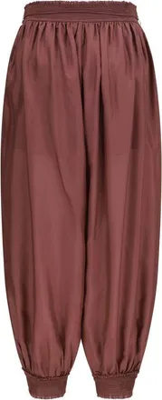 Zimmermann Womens Bordeaux Silk Casual Pants