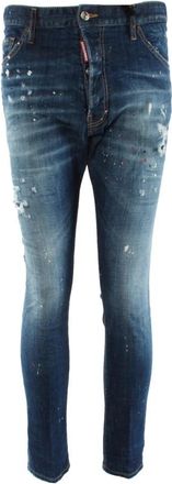 Dsquared2 Relax Long Crotch Jean - Heren - Slim Fit Jeans - Blauw - XL - Katoen - Jeans