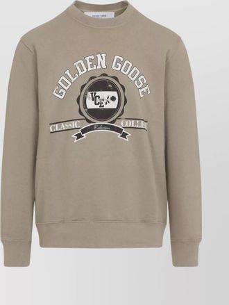 Golden Goose cotton logo-print crewneck sweatshirt