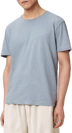 AllSaints Flax Short Sleeve T-shirt in Maya Blue at Nordstrom, Size Xx-Large