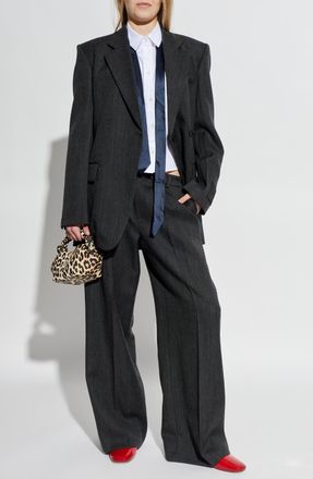 Alexander Wang Creased Trousers, Womens, Grey