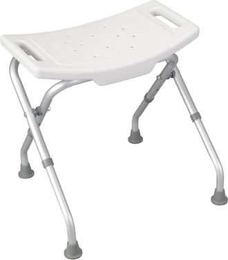 OEM Silla De Ducha/banco De Ba&ntilde;o Plegable Con Excelente Drenaje Y Asas Integradas, Soporta Hasta 136 Kg, Blanco - Otros