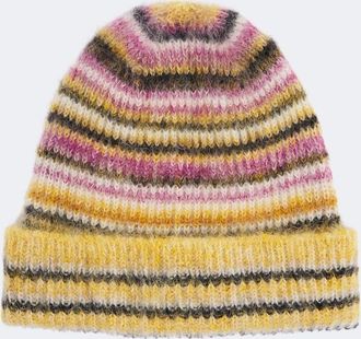 Isabel Marant Gorro Morenne en mezcla de mohair y lana a rayas