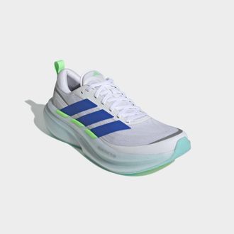 adidas Laufschuh ADIDAS PERFORMANCE SUPERNOVA GLIDE HERREN, Herren, Gr. 42,5, cloud wei&szlig;, blau, lime burst, Textil, Schuhe Laufschuh