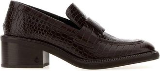 Jimmy Choo London Dark Brown Slip On Loafers