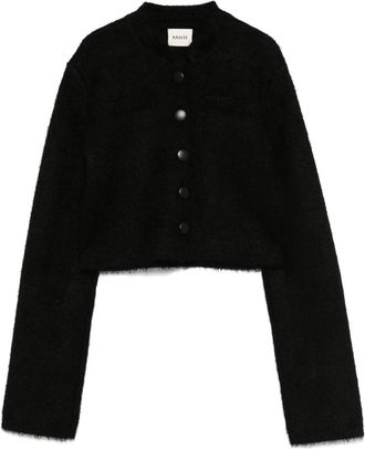Khaite Cardigan in misto seta - Nero