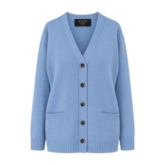 Gran Sasso C&aacute;rdigan Vintage Merinos - Knitwear - Mujer - Azul - 2XL