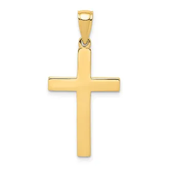 Diamond2Deal 14k Gold Cross Pendant