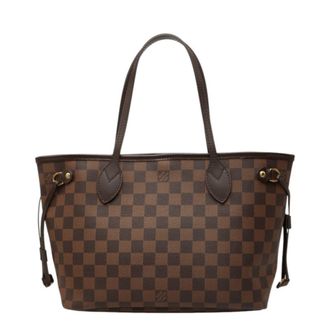 Louis Vuitton Brown Pvc Leather Handbag Tote Bag (Pre-Owned)