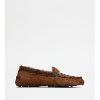 Tod's Gommino Loafers in Fur