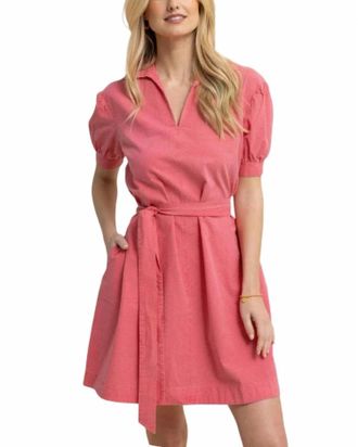Southern Tide Calan Seersucker Dress In Camelia Rose Pink