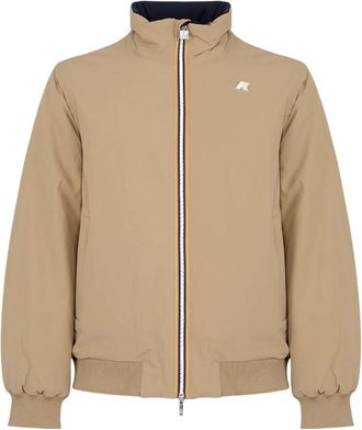 K-Way Arsene St Warm Double Jas - Heren - Bomber jackets - Beige - 2XL - Polyester - Jassen