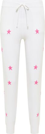 Izia Gebreide broek Dames gebroken wit roze
