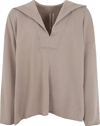 Rick Owens Sweatshirt Hooded Ls Kaftan Hip