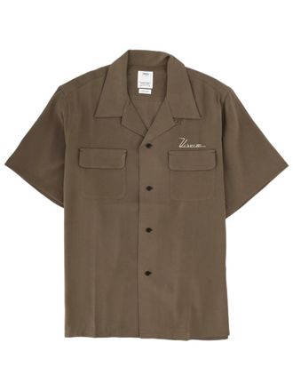 Visvim Neutrals Short-Sleeve Camp Collar Rayon Shirt