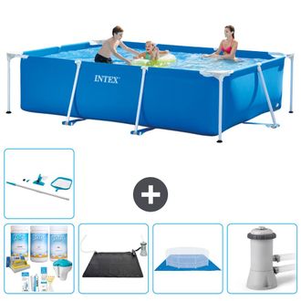Intex Piscina Con Estructura Rectangular - 300x200x75 Cm - 7-piezas S20833