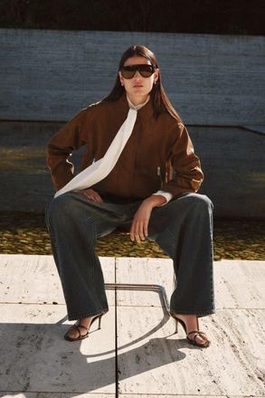 H&M Napped Jacket in Brown at Nordstrom, Size X-Small