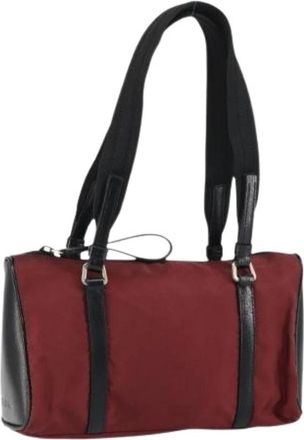 Prada Pre-owned Vintage Nylon Handtas - Dames - Vintage Handtas - Rood - ONE Size - Nylon - Vintage