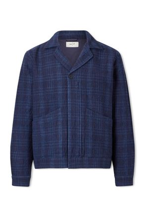 Folk Chain Checked Cotton and Wool-Blend Jacket