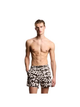 Emporio Armani Heren Zwempak met Bloemenprint