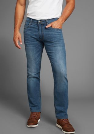 Arizona Stretch-Jeans ARIZONA, Herren, Gr. 30, L&auml;nge 32, blau (blau used), Denim/Jeans, Obermaterial: 98% Baumwolle, 2% Elasthan, unifarben, Basic, straight f