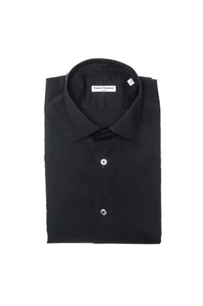 Robert Friedman Black Cotton Men Mens Shirt