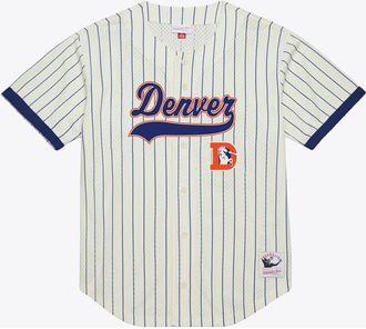 Mitchell & Ness Mens Mitchell & Ness John Elway Cream Denver Broncos Name & Number Mesh Fashion Jersey at Nordstrom, Size Xxx-Large