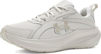 Under Armour Charged Assert 11 Womens Shoes Summit White/Summit White/Khaki Base : 10.5 B - Medium, Leather