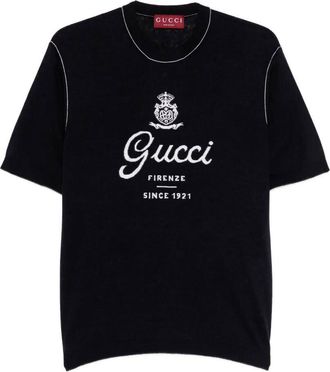 Gucci Short Sleeve Crew-Neck Sweater