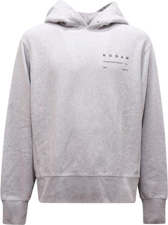 Hogan Oversized Sweatshirt - Heren - Hoodies - Grijs - XL - Katoen - Hoodies & sweatvesten
