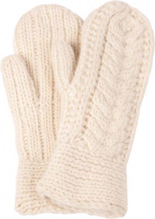 Nirvanna Designs Womens Soho Knit Mittens In White