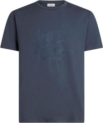 Etro Hombre, Camisetas, Azul, Talla: S