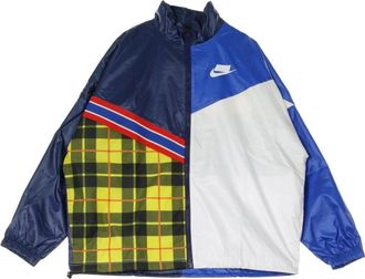 Nike Blauwe Windbreaker Jacket - Dames - Trainingsjackets - Veelkleurig - M - Fitness