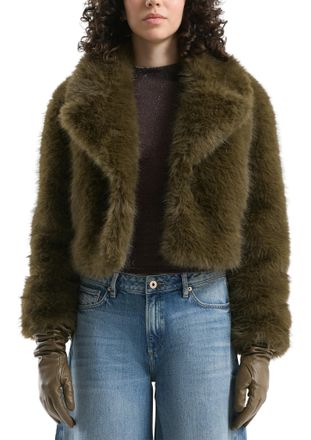 QS by s.Oliver Jackenblazer QS, Damen, Gr. XXL (44), wei&szlig;, Web, Obermaterial: 100% Polyester. Futter: 100% Polyester, Fellimitat, regular fit normal, Blazer Jackenbl