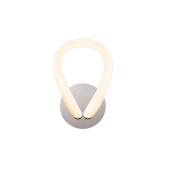 Netlighting Knot Led Wall Lamp 12W LED 3000K 900lm IP20 Chrome in Grey