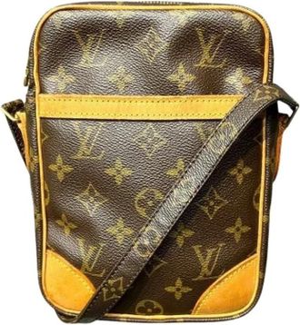 Louis Vuitton Pre-owned Vintage Schoudertas van Gecoat Canvas - unisex - Vintage Schoudertas - Bruin - ONE Size - Vintage