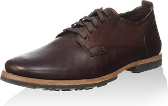 Timberland Bardstown Plain Toe Puce Mens Lace Up Shoes, dark brown, 9.5 UK