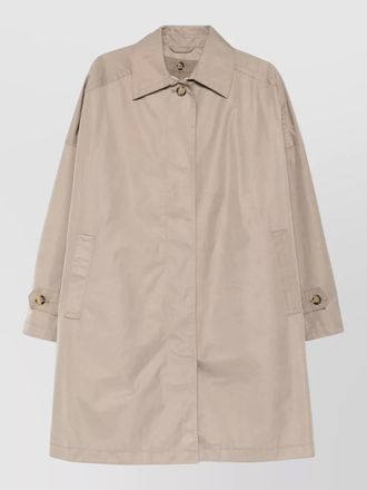 Toteme long oversized coat buttoned cuffs side pockets