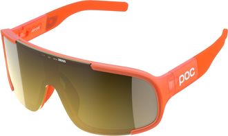 Poc Aspire Sunglasses, Fluo. Orange Translucent/Clarity Road/Partly Sunny Gold, One Size