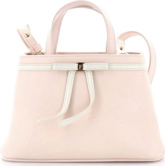 Ferragamo Mini Bow Top Handle Bag Leather Mini
