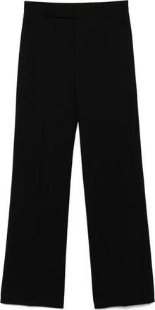 Rick Owens Casual zwarte wollen broek - Dames - Straight fit broeken - Zwart - XS - Wol - Broeken