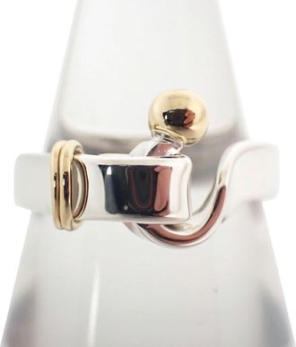 Tiffany & Co. Yellow Gold (18K) Sterling Silver 925 Band Ring (Pre-Owned)