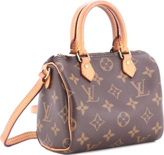 Louis Vuitton Speedy Bandouliere Bag Monogram Canvas Nano crossbody bag - Marrone
