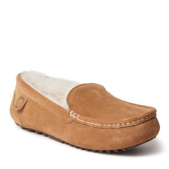 Dearfoams Fireside By Dearfoams Womens Mel Genuine Shearling Moccasin