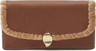 Helen Kaminski Blisse Raffia Trim Wallet in Cuoio/Nougat at Nordstrom Rack