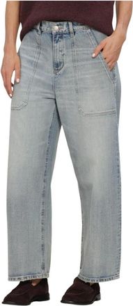 Circle Of Trust Cody DNM Wijde Jeans - Dames - Jeans - Blauw - Maat: W29 Katoen