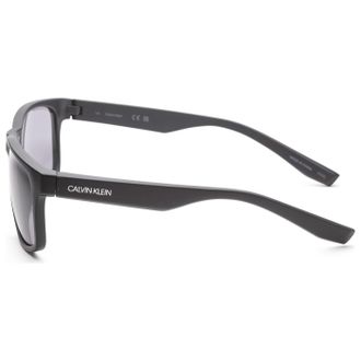 Calvin Klein CK19539SN001 Matte Black Rectangle Sunglasses - Black