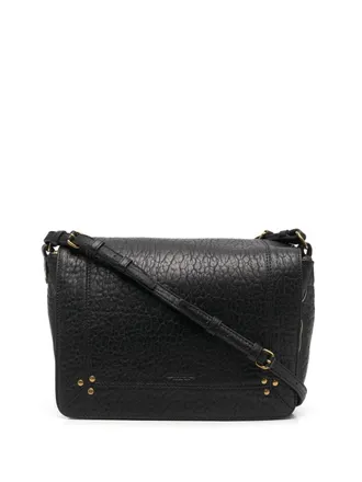 Jerome Dreyfuss Igor Bubble leather crossbody bag - women - Cotton/Lambskin - One Size - Black